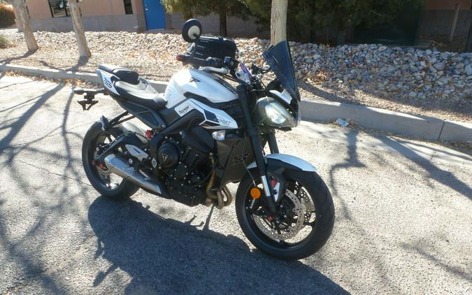 2024 Triumph Street Triple 765 R Crystal White