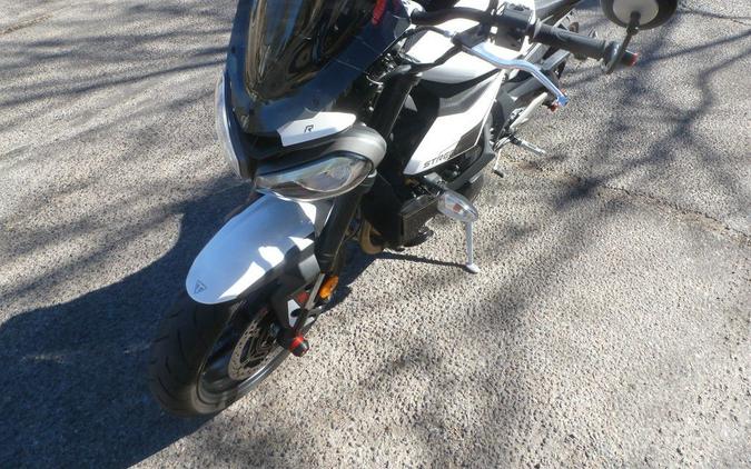 2024 Triumph Street Triple 765 R Crystal White