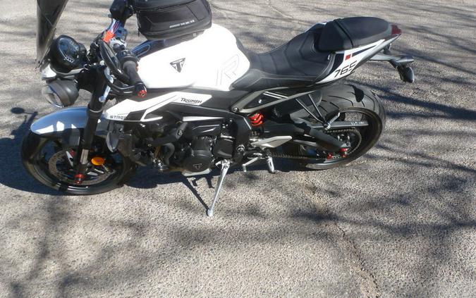 2024 Triumph Street Triple 765 R Crystal White