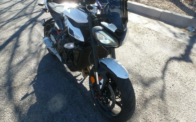 2024 Triumph Street Triple 765 R Crystal White