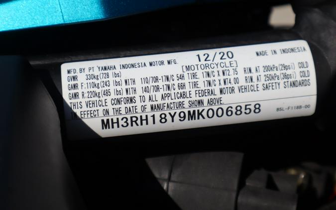 2021 Yamaha Motor Corp., USA YZF-R3 ABS