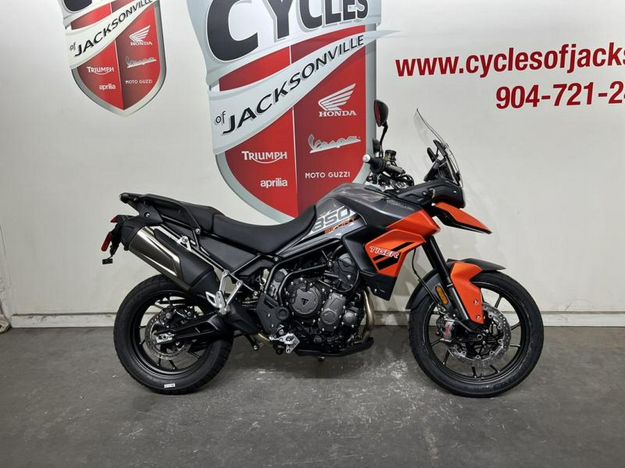 2023 Triumph Tiger 850 Sport Graphite/Baja Orange