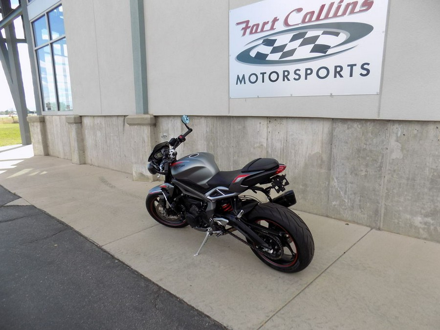 2022 Triumph Street Triple R Low Matte Silver Ice