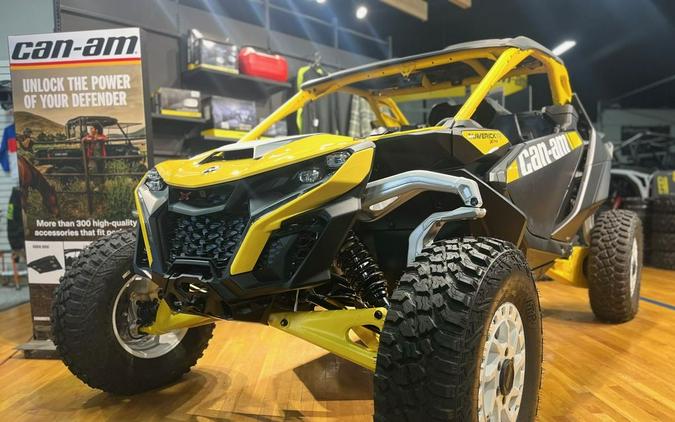 2024 Can-Am® Maverick R X RS with Smart-Shox Carbon Black & Neo Yellow