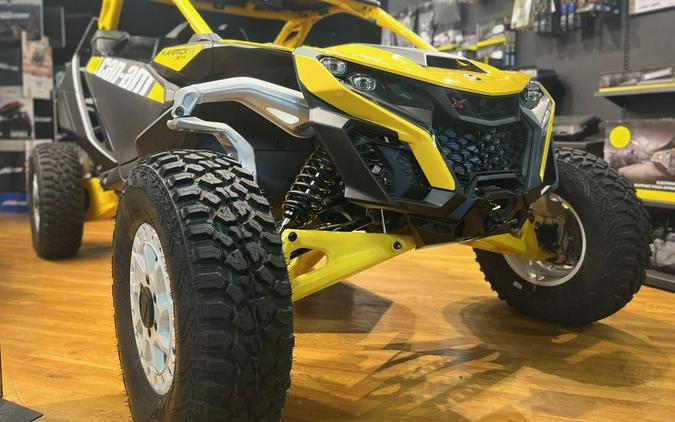 2024 Can-Am® Maverick R X RS with Smart-Shox Carbon Black & Neo Yellow