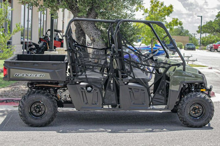 New 2024 POLARIS RANGER CREW 570 FULLSIZE SAGE GREEN