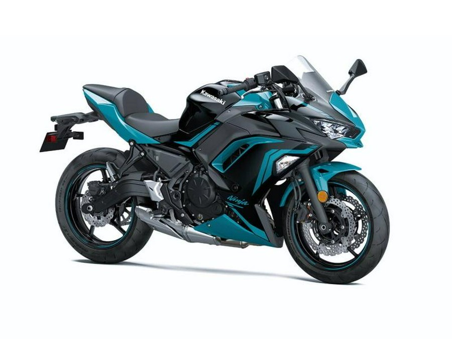 2021 Kawasaki Ninja® 650 ABS Metallic Spark Black/Pearl Nightshade Teal