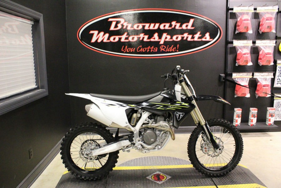 2026 Triumph TF 450-X Jet Black/Pure White 450-X