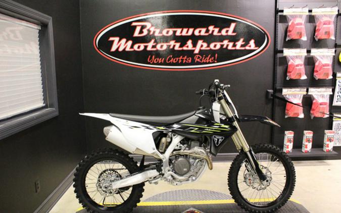 2026 Triumph TF 450-X Jet Black/Pure White 450-X