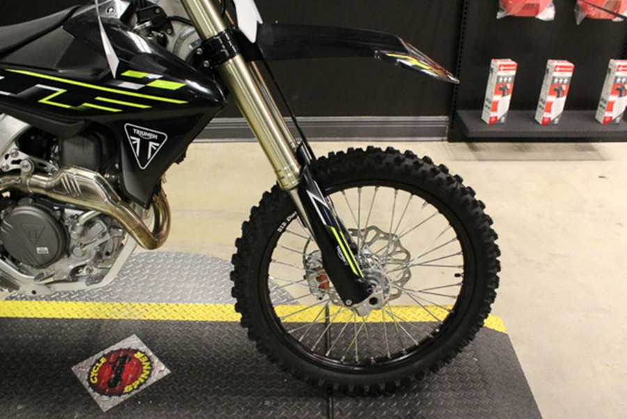 2026 Triumph TF 450-X Jet Black/Pure White 450-X