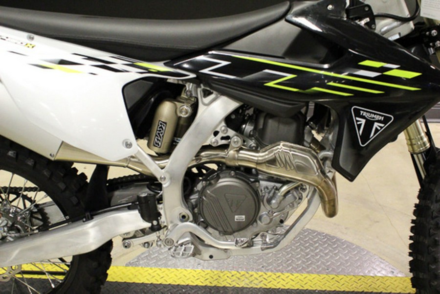 2026 Triumph TF 450-X Jet Black/Pure White 450-X