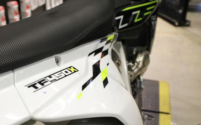 2026 Triumph TF 450-X Jet Black/Pure White 450-X