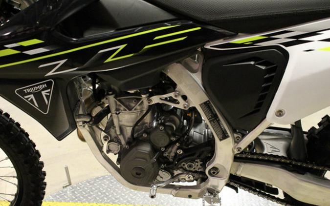 2026 Triumph TF 450-X Jet Black/Pure White 450-X