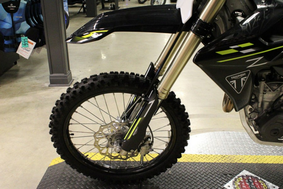 2026 Triumph TF 450-X Jet Black/Pure White 450-X