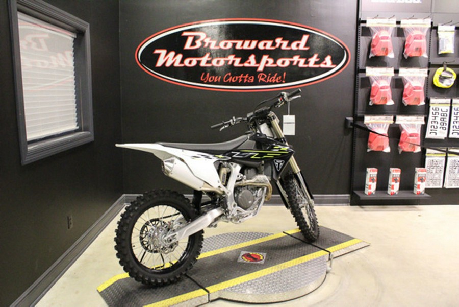 2026 Triumph TF 450-X Jet Black/Pure White 450-X