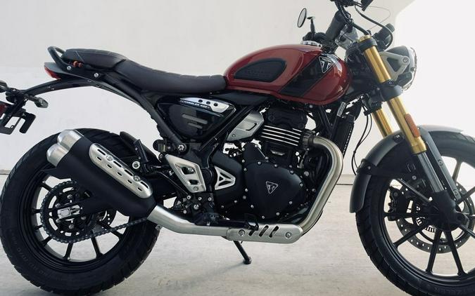 2024 Triumph Scrambler 400 X Carnival Red / Phantom Black