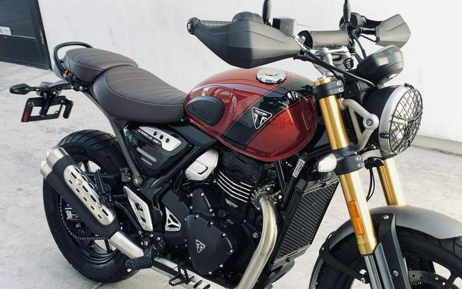 2024 Triumph Scrambler 400 X Carnival Red / Phantom Black