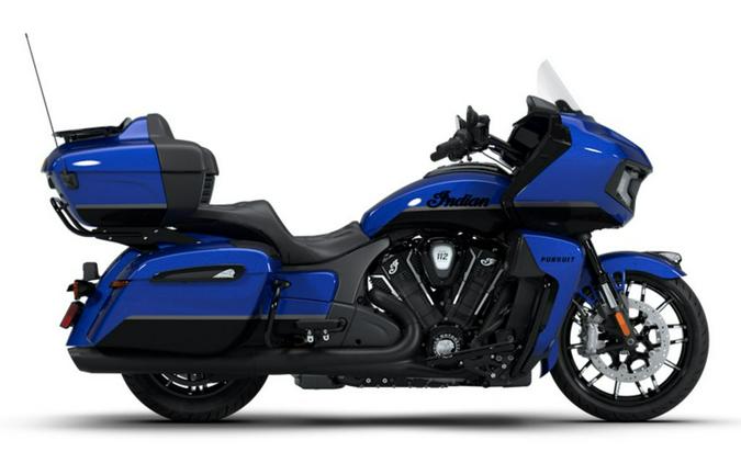 2026 Indian Motorcycle® Pursuit® Dark Horse® 112 w/ PowerBand Audio Deep Blue Metallic with Black M