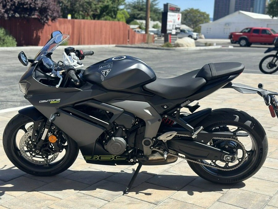 2025 Triumph Daytona 660 Satin Granite/Satin Black