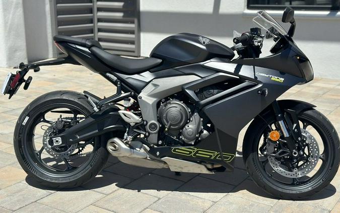 2025 Triumph Daytona 660 Satin Granite/Satin Black