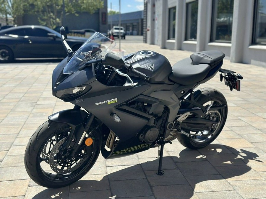 2025 Triumph Daytona 660 Satin Granite/Satin Black