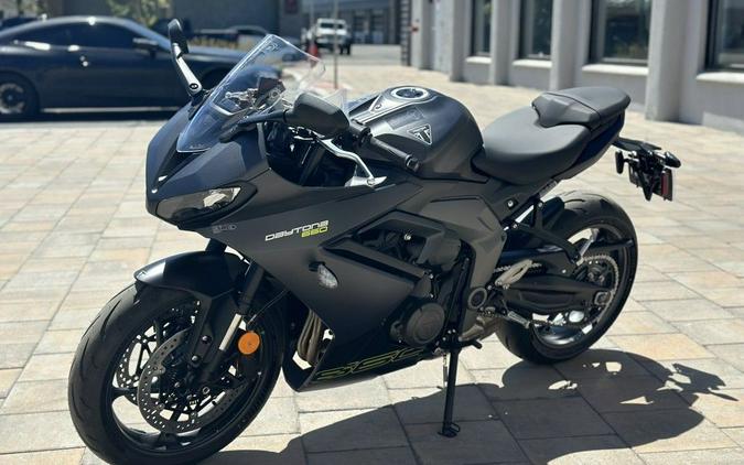 2025 Triumph Daytona 660 Satin Granite/Satin Black