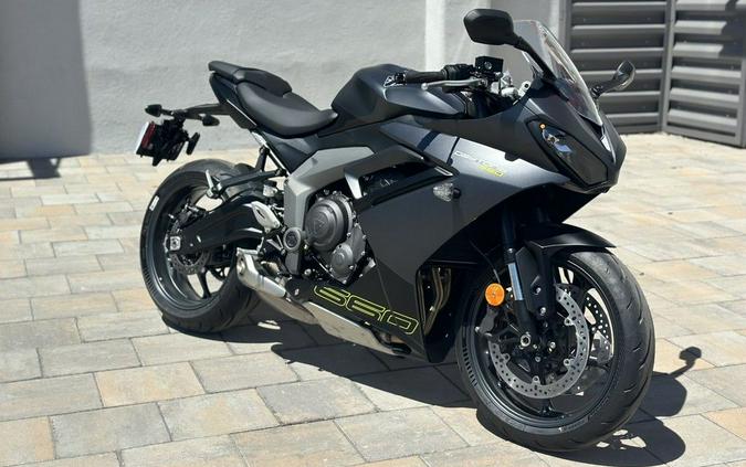 2025 Triumph Daytona 660 Satin Granite/Satin Black