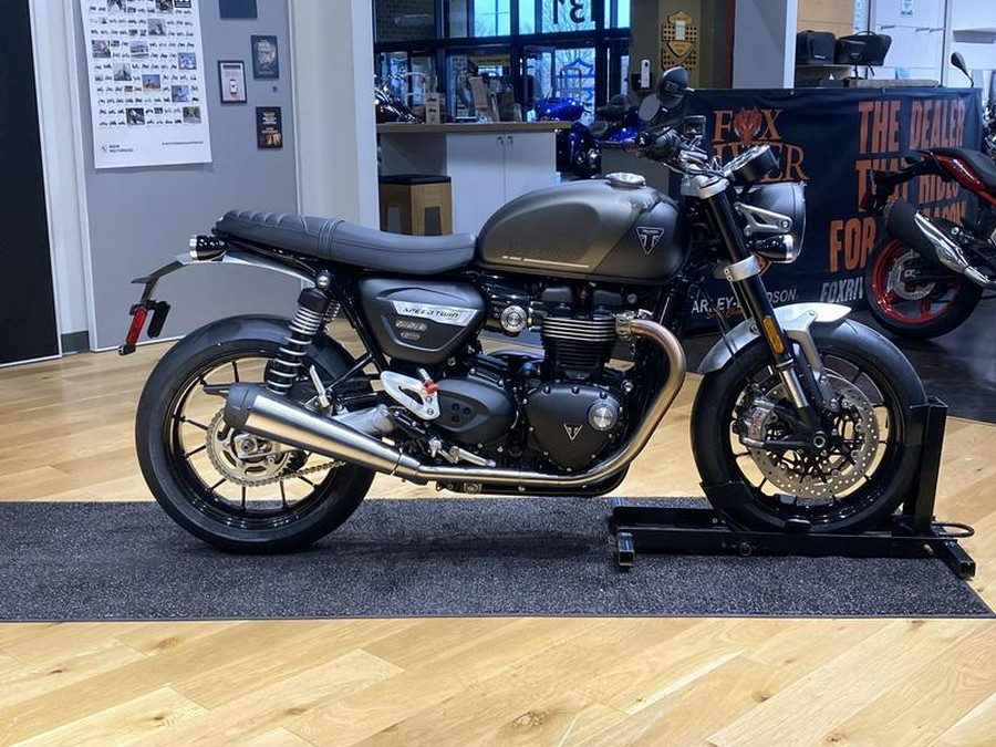 2024 Triumph Speed Twin 1200 Matte Ironstone/Matte Storm Grey