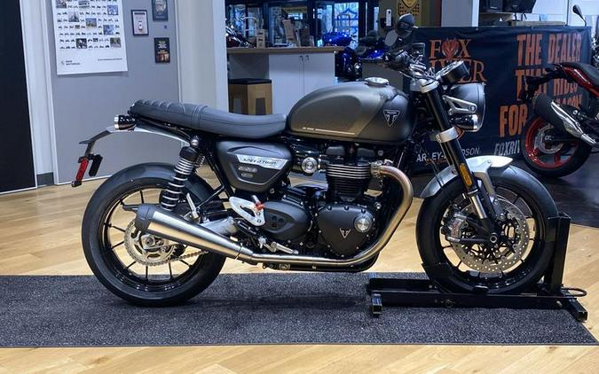 2024 Triumph Speed Twin 1200 Matte Ironstone/Matte Storm Grey