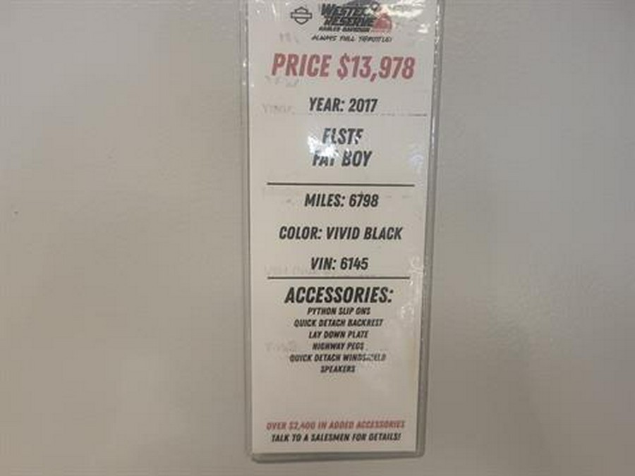 2017 Harley-Davidson Fat Boy®