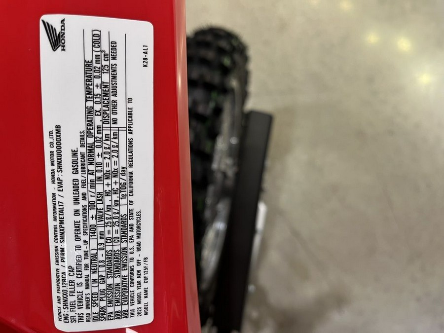 2025 Honda® CRF125F Big Wheel