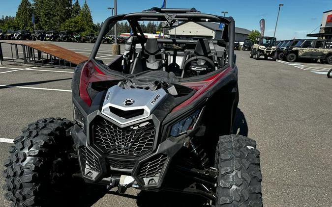 2024 Can-Am® Maverick X3 DS Turbo Fiery Red & Hyper Silver