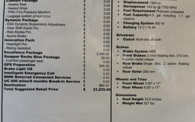2026 BMW Motorrad R 1300 R Snapper Rocks Blue