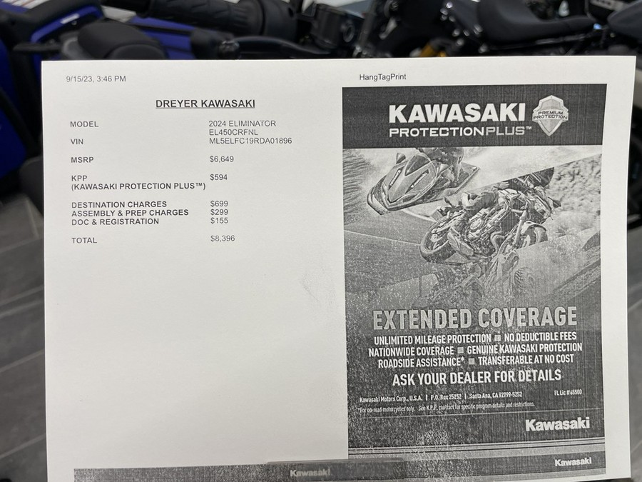 2024 Kawasaki ELIMINATOR 450