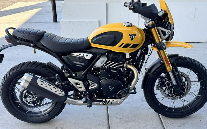 2026 Triumph Scrambler 400 XC Racing Yellow