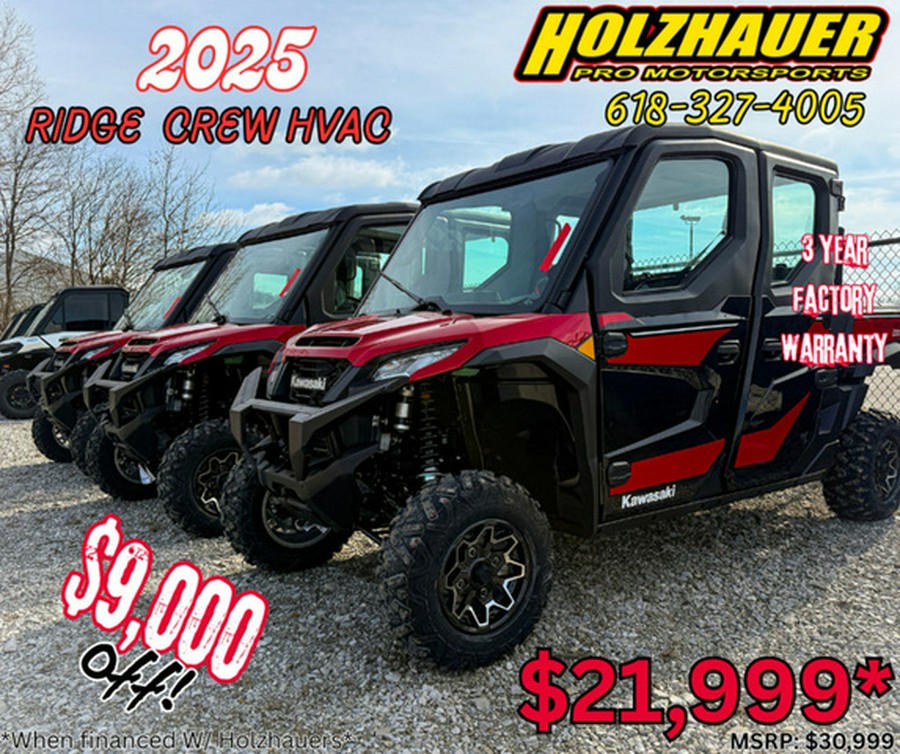 2025 Kawasaki RIDGE Crew HVAC