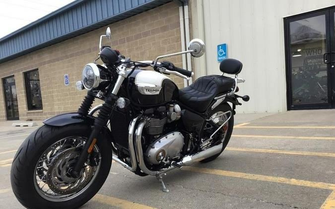 2018 Triumph Bonneville Speedmaster Fusion White and Phantom Black