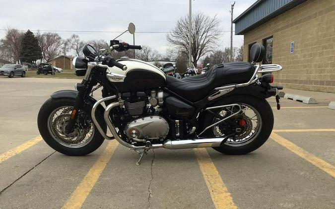 2018 Triumph Bonneville Speedmaster Fusion White and Phantom Black