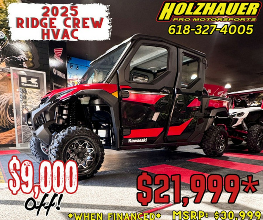 2025 Kawasaki RIDGE Crew HVAC