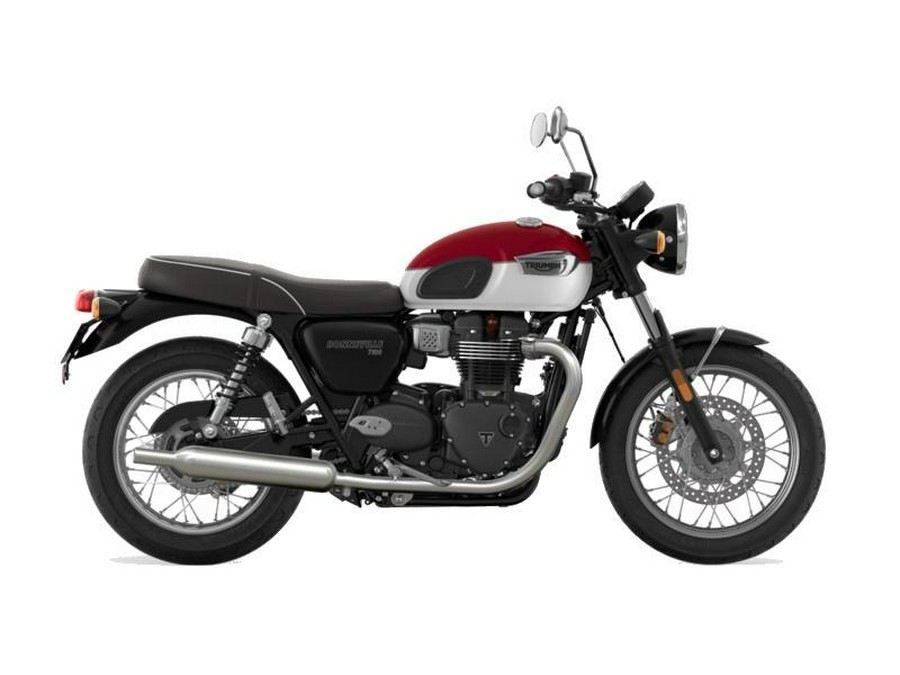 2022 Triumph Bonneville T100 Carnival Red/Fusion White