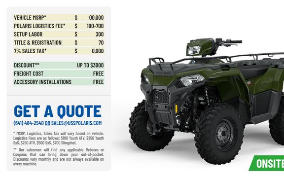 2024 Polaris Industries Sportsman® 450 H.O. EPS Sage Green