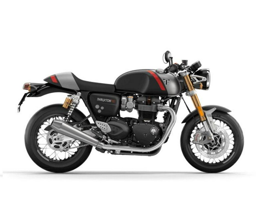 2022 Triumph Thruxton RS Matte Storm Grey and Silver Ice