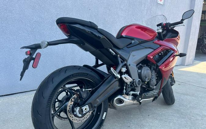 2025 Triumph Daytona 660 Carnival Red/Sapphire Black