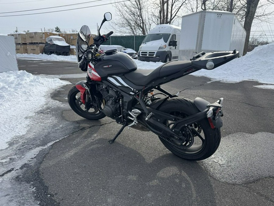 2025 Triumph Trident 660 Diablo RedSapphire Black
