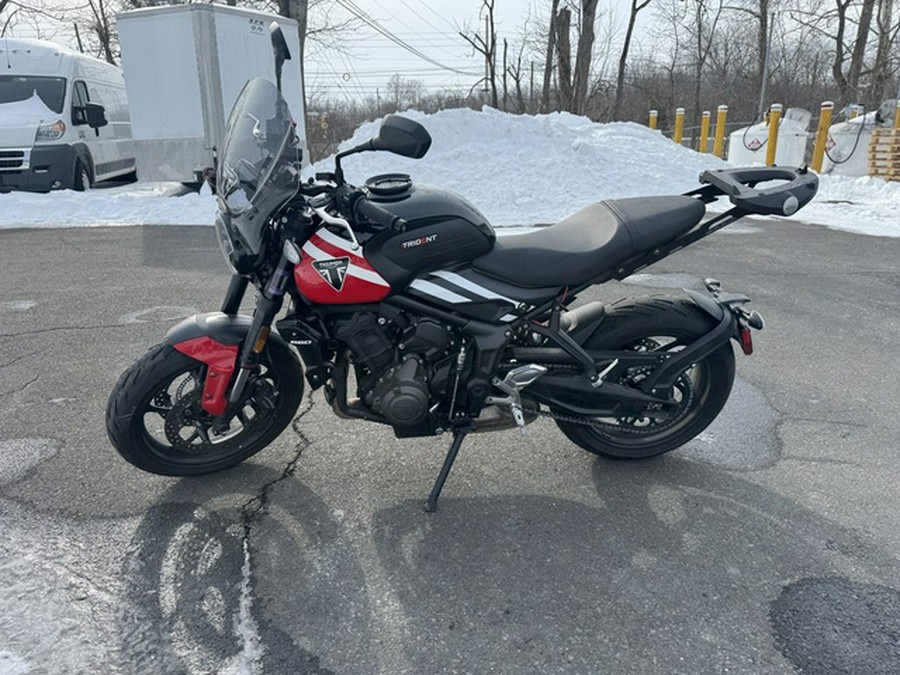 2025 Triumph Trident 660 Diablo RedSapphire Black