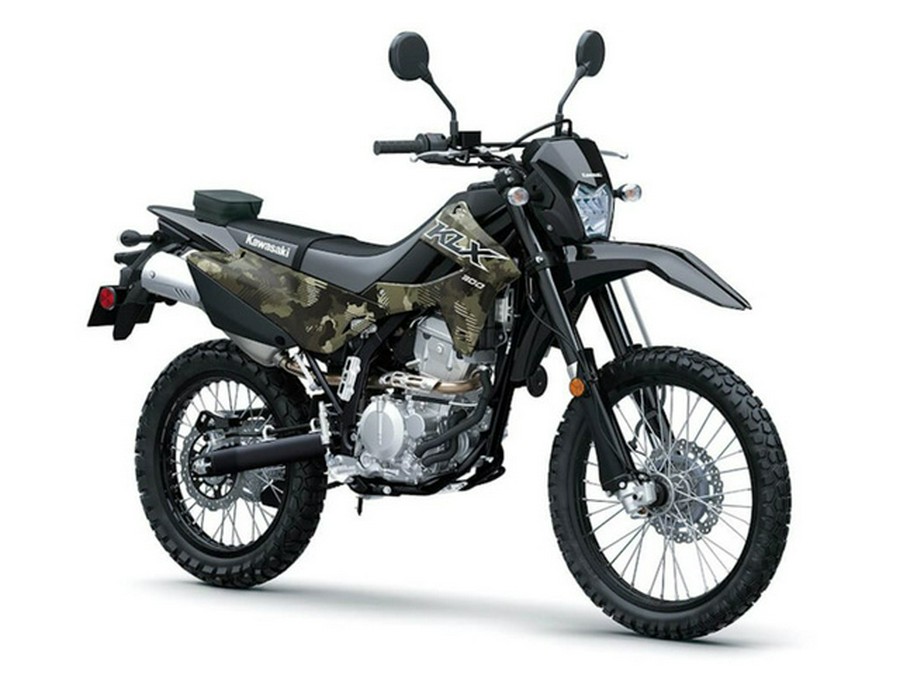 2026 Kawasaki KLX300 Cypher Camo Beige
