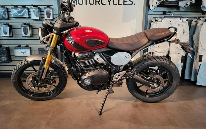 2024 Triumph Scrambler 400 X Carnival Red / Phantom Black