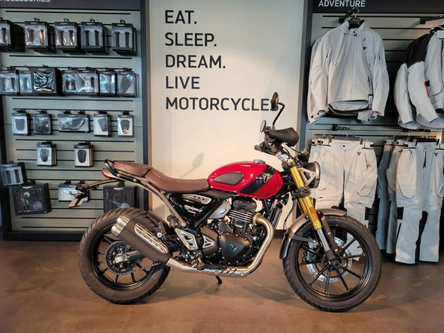 2024 Triumph Scrambler 400 X Carnival Red / Phantom Black