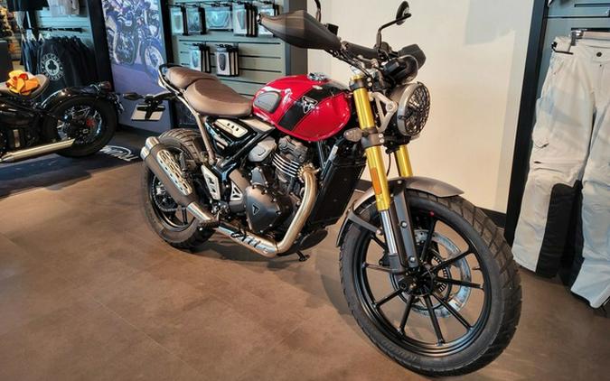 2024 Triumph Scrambler 400 X Carnival Red / Phantom Black