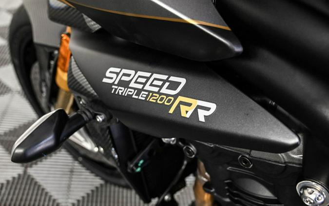 2025 Triumph Speed Triple 1200 RR Breitling Edition Storm Grey